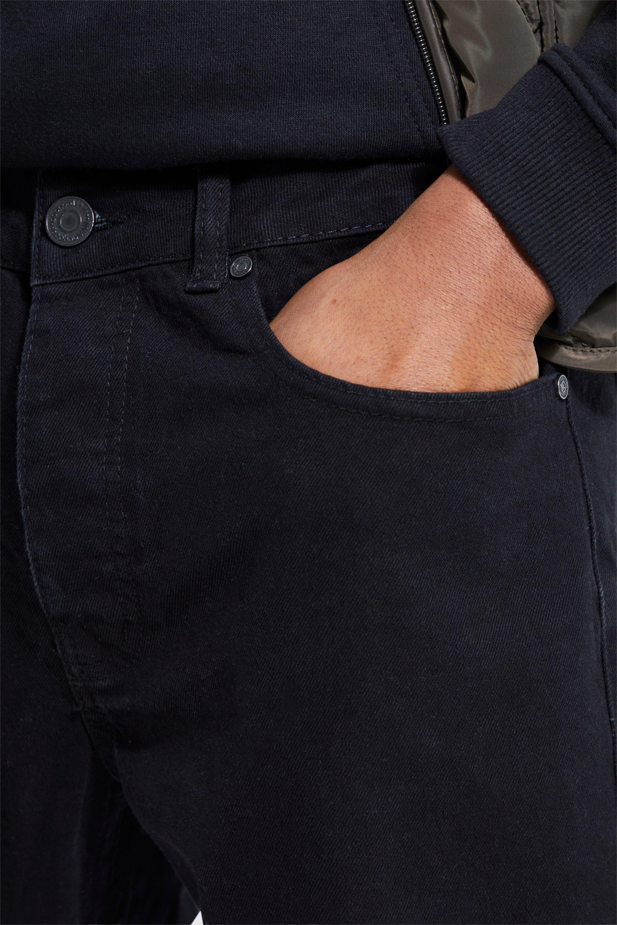 Men's relaxed fit black hot sale jeans